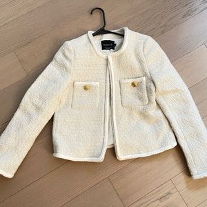 White tweed jacket